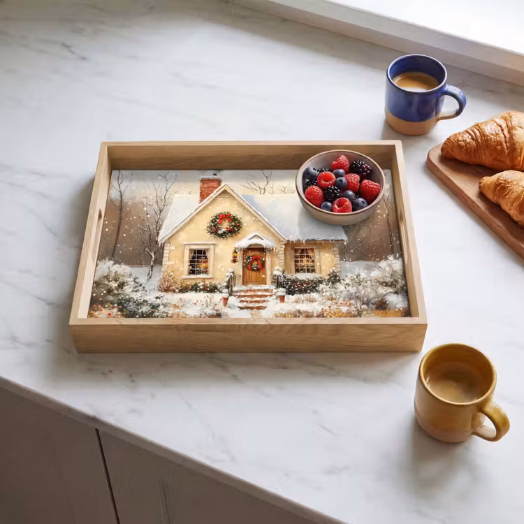 Tablett - Weihnachten - Zuhause - Winter - Schnee — 4