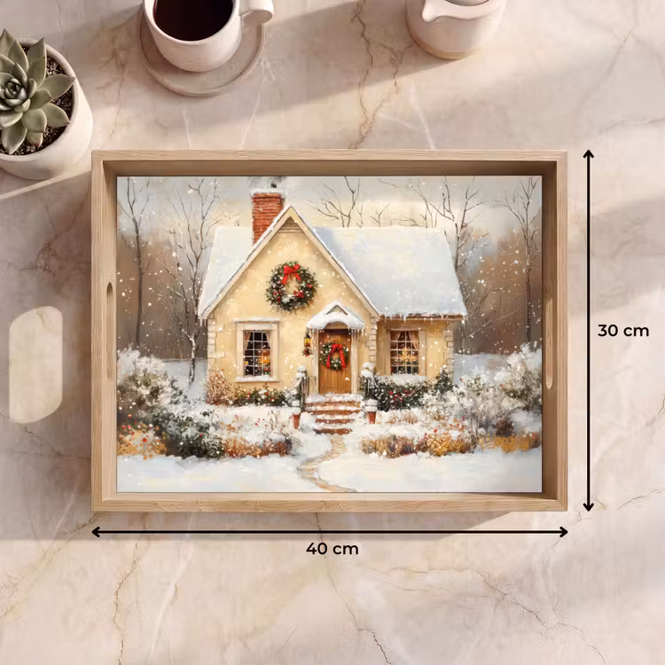 Tablett - Weihnachten - Zuhause - Winter - Schnee — 9