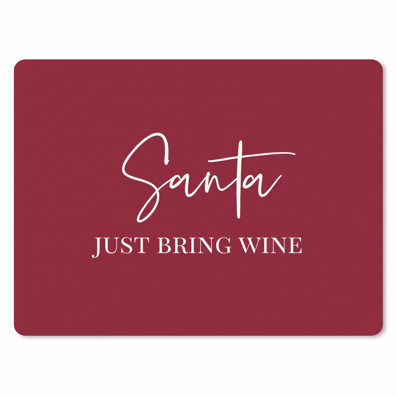 Mauspad - Weihnachtsmann - Wein - Rot - Weihnachten - Weihnachtsmann — 1