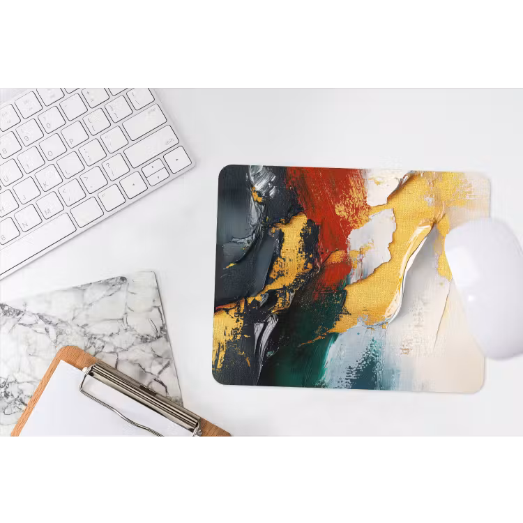 Mauspad - Modern - Weihnachten - Abstrakt - Gold — 2