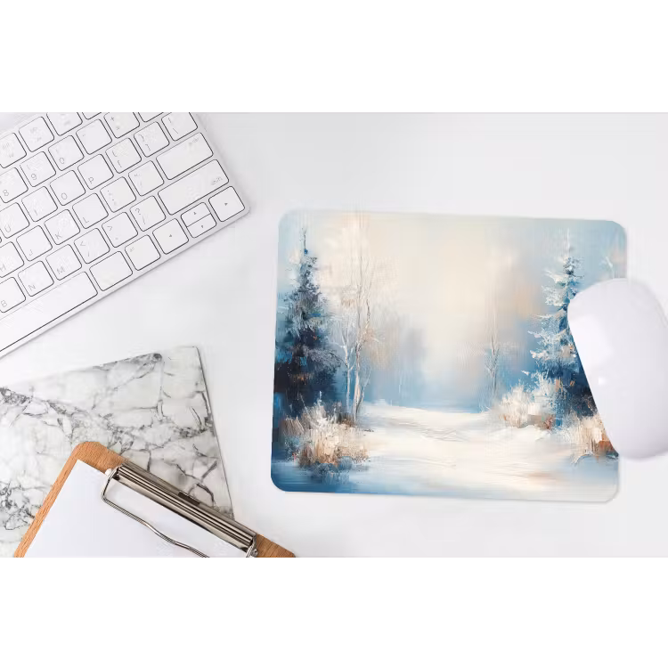 Mauspad - Wald – Winter – Natur – Abstrakt – Schnee — 2
