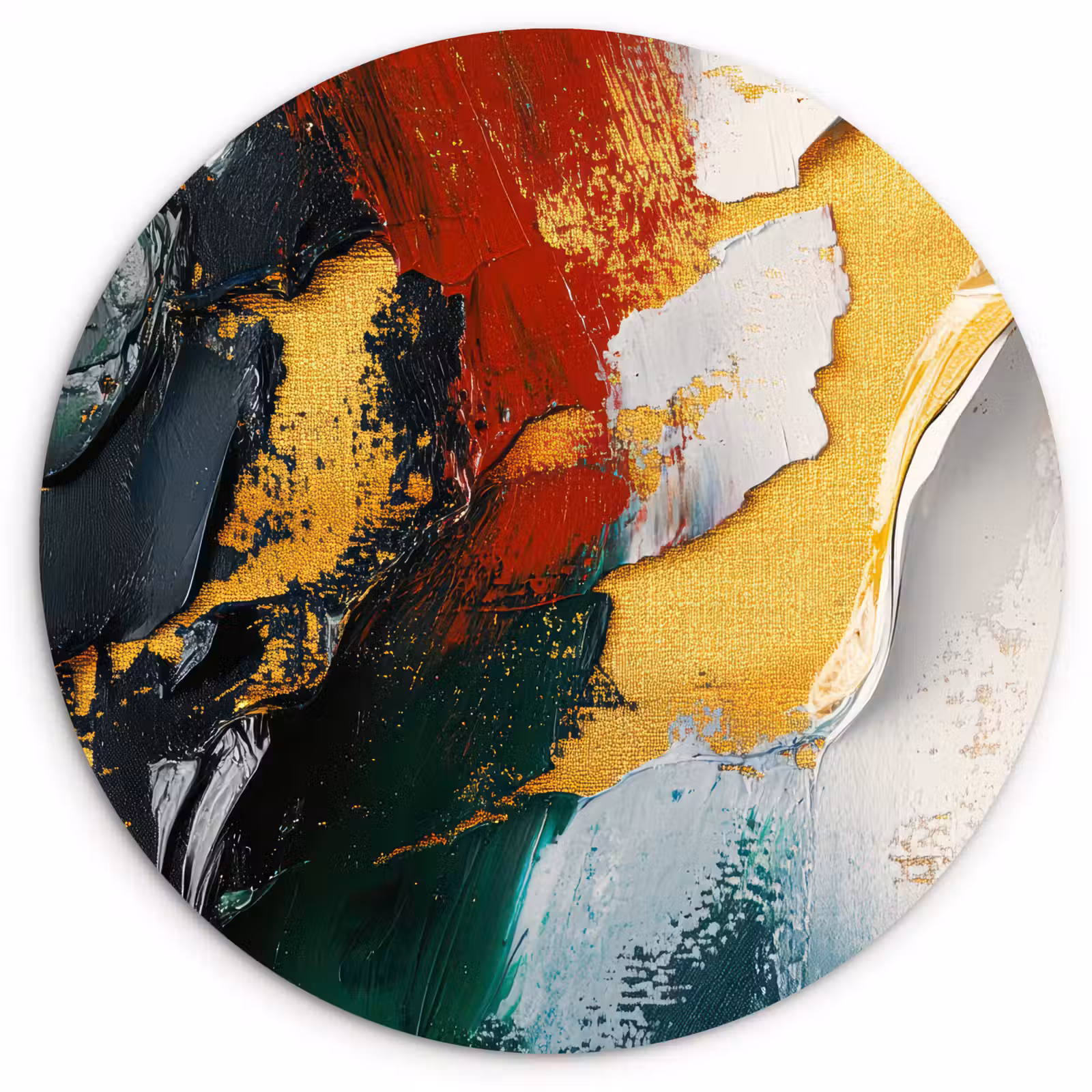Forexbild Rund - Modern - Weihnachten - Abstrakt - Gold — 1