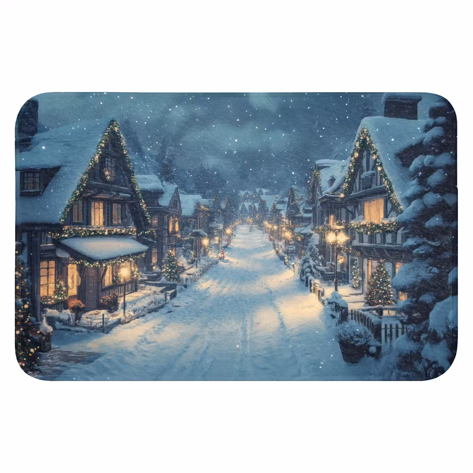 WC Vorleger - Weihnachtsdorf - Weihnachten - Schnee - Winter — 1