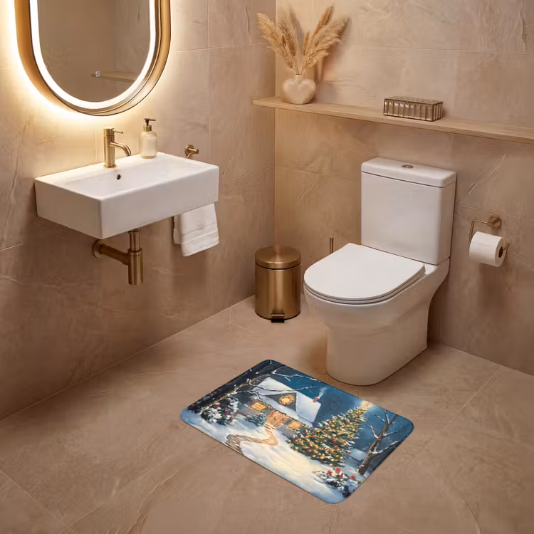 WC Vorleger - Weihnachten - Weihnachtsbaum - Winter - Zuhause - Schnee — 4