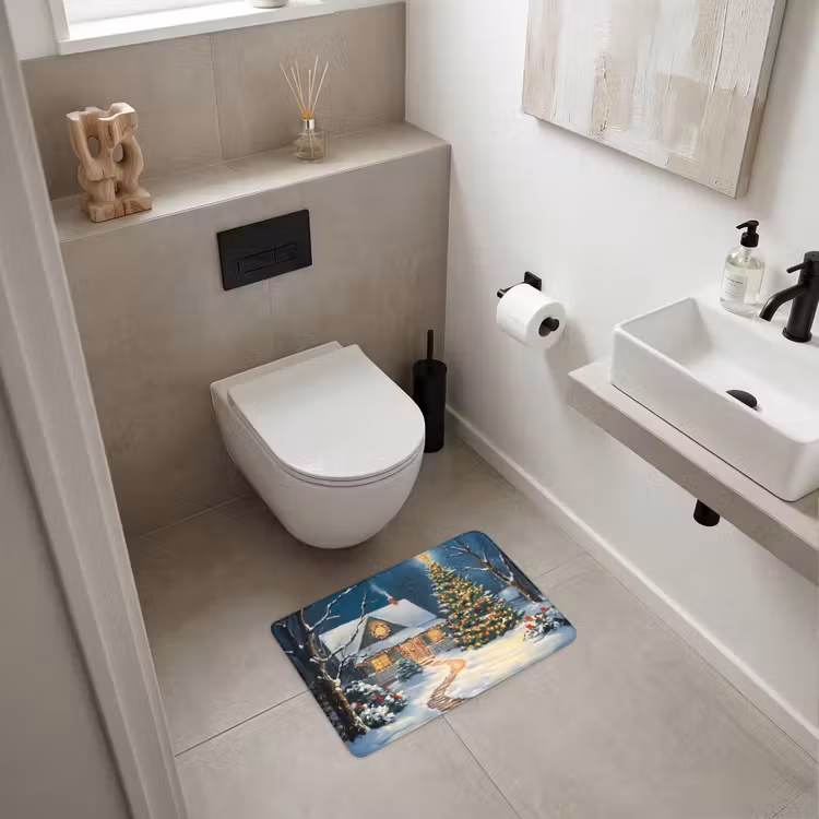 WC Vorleger - Weihnachten - Weihnachtsbaum - Winter - Zuhause - Schnee — 6