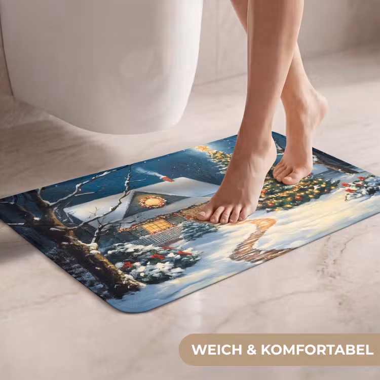 WC Vorleger - Weihnachten - Weihnachtsbaum - Winter - Zuhause - Schnee — 7