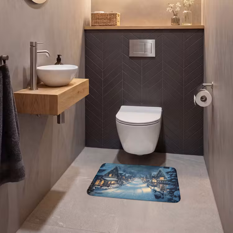 WC Vorleger - Weihnachtsdorf - Weihnachten - Schnee - Winter — 2