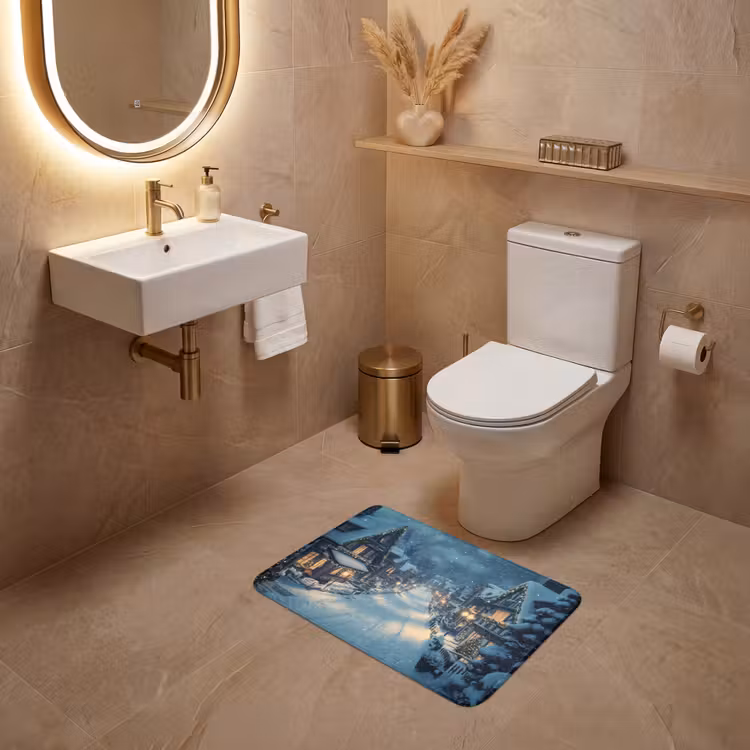 WC Vorleger - Weihnachtsdorf - Weihnachten - Schnee - Winter — 4
