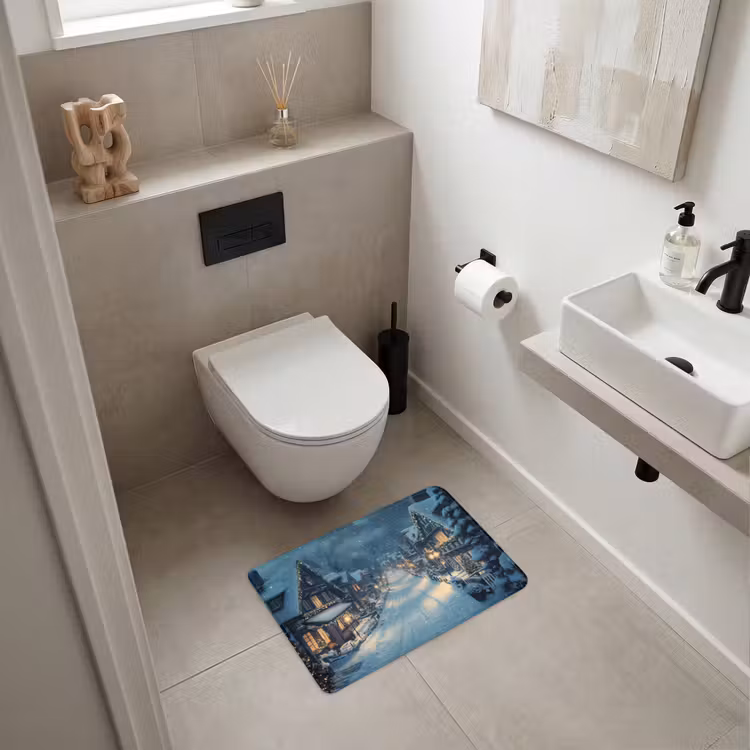 WC Vorleger - Weihnachtsdorf - Weihnachten - Schnee - Winter — 6