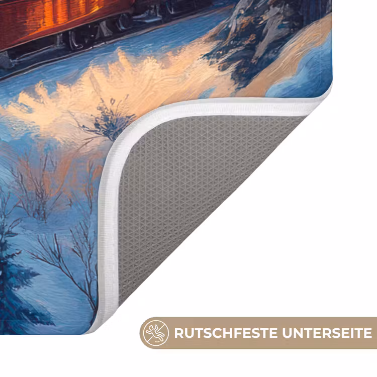 WC Vorleger - Zug - Weihnachten - Schnee - Weihnachtszug — 3