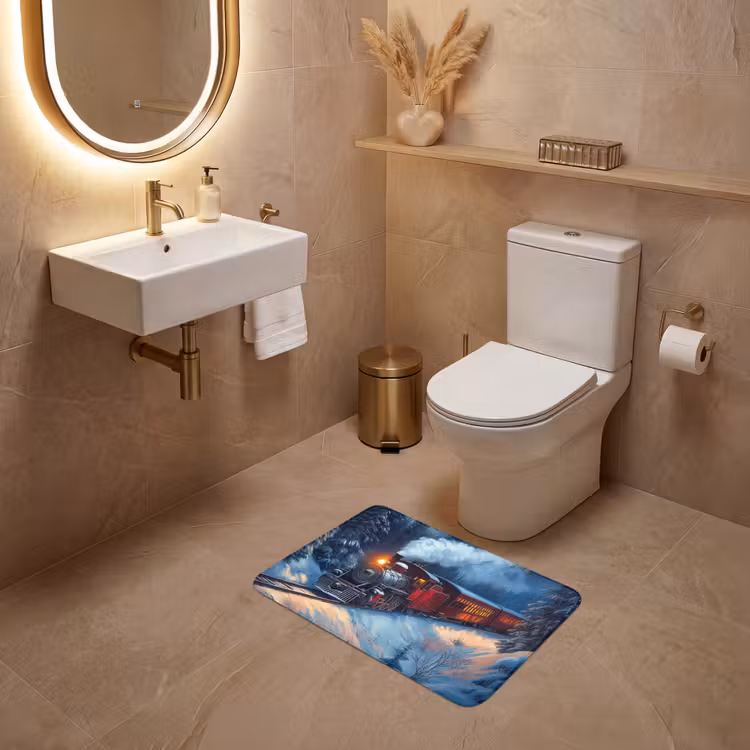 WC Vorleger - Zug - Weihnachten - Schnee - Weihnachtszug — 4