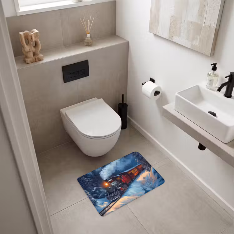 WC Vorleger - Zug - Weihnachten - Schnee - Weihnachtszug — 6