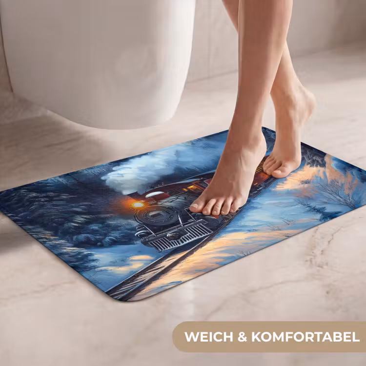 WC Vorleger - Zug - Weihnachten - Schnee - Weihnachtszug — 7