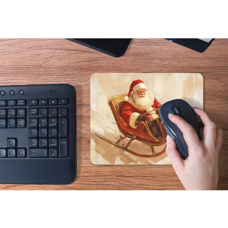 Mauspad - Weihnachten - Schlitten - Weihnachtsmann — 3