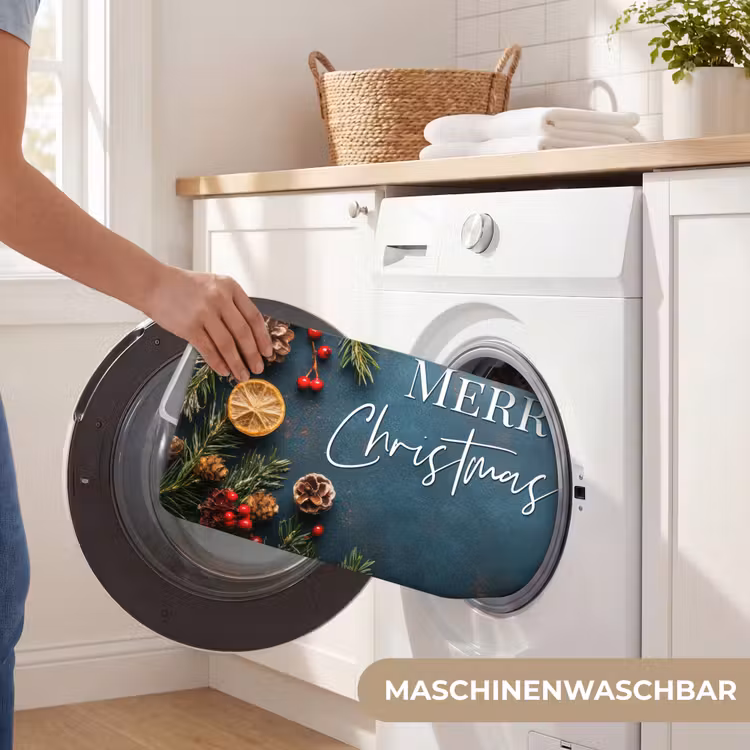 WC Vorleger - Frohe Weihnachten - Blau - Weihnachten - Winter — 5