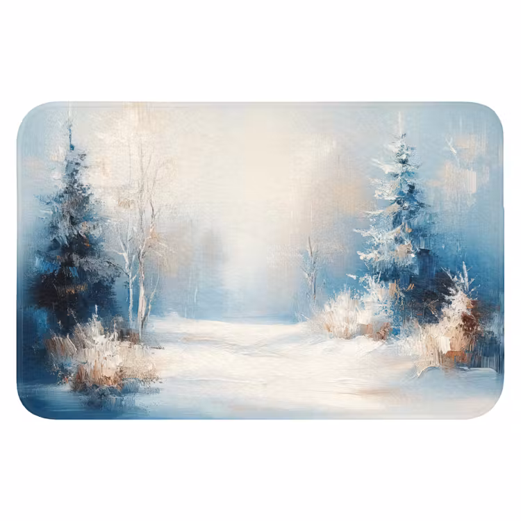 WC Vorleger - Wald – Winter – Natur – Abstrakt – Schnee — 1