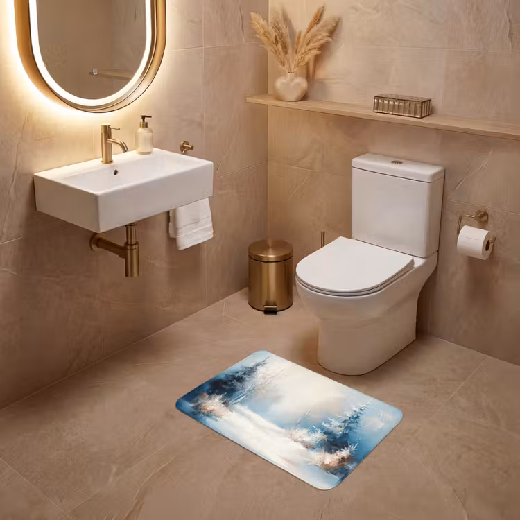WC Vorleger - Wald – Winter – Natur – Abstrakt – Schnee — 4