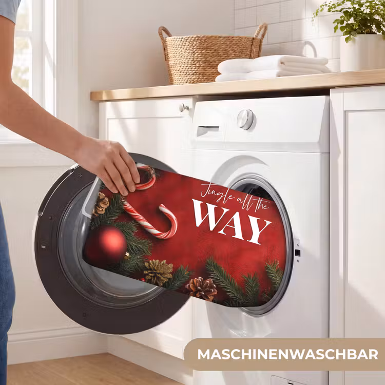 WC Vorleger - Weihnachten - Zitat - Rot - Weihnachtskugeln — 5