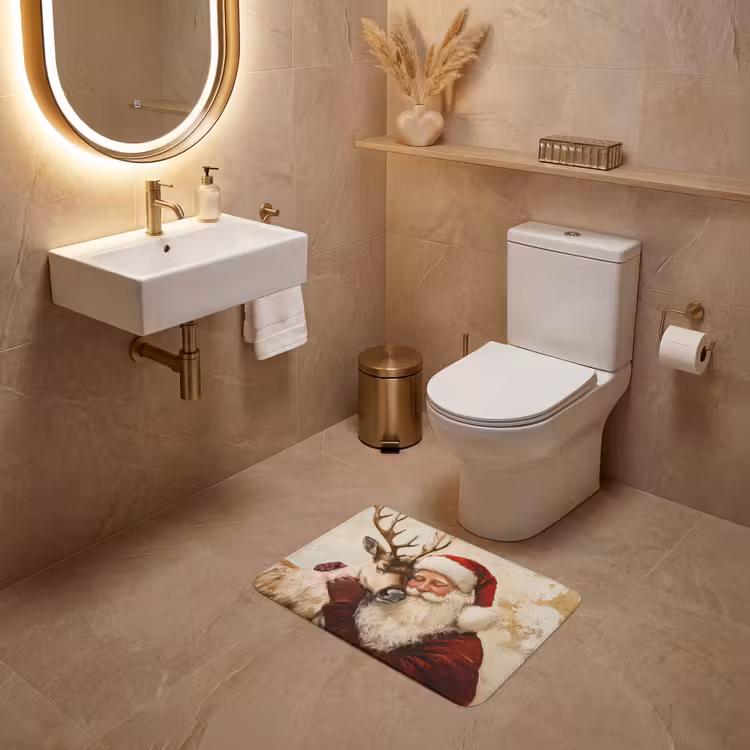 WC Vorleger - Weihnachtsmann - Rentier - Weihnachten — 4
