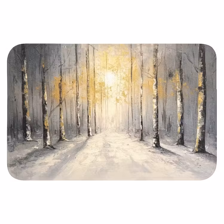 WC Vorleger - Winter - Abstrakt - Schnee - Natur - Sonne — 1