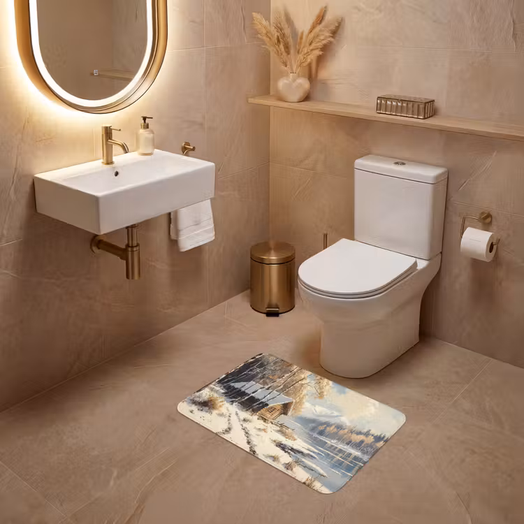 WC Vorleger - Winter - Schnee - Zuhause - Natur — 4