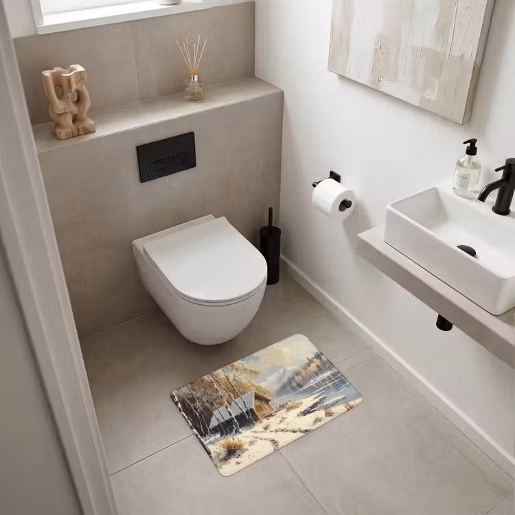 WC Vorleger - Winter - Schnee - Zuhause - Natur — 6