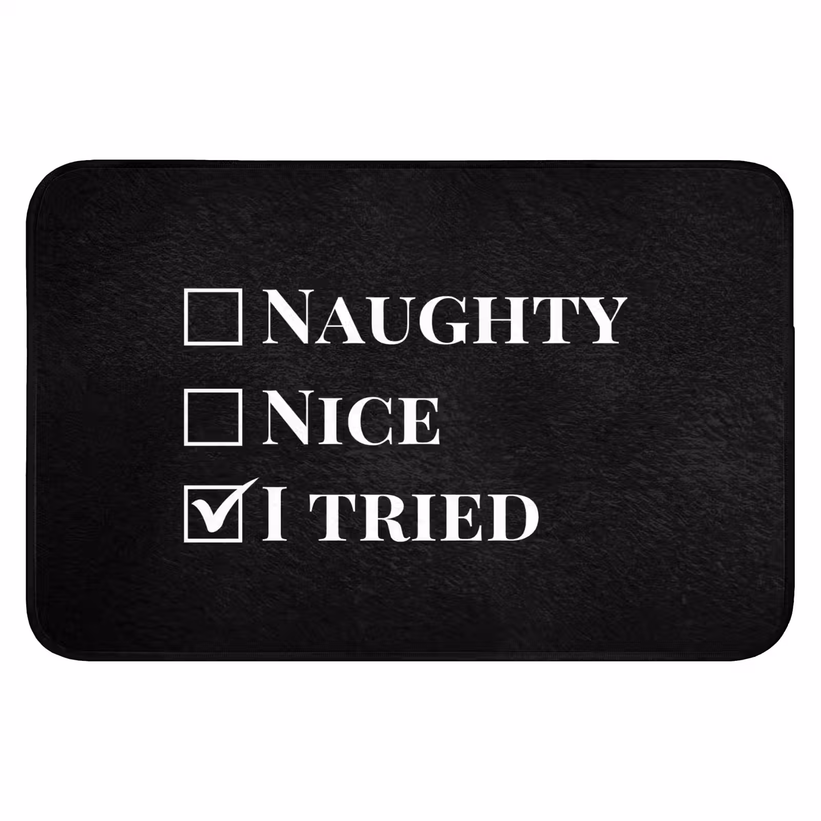 WC Vorleger - Weihnachten - Schwarz - Weiß - Zitat - Lustig — 1