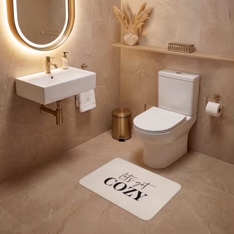 WC Vorleger - Beige - Winter - Zitat - Gemütlich — 4