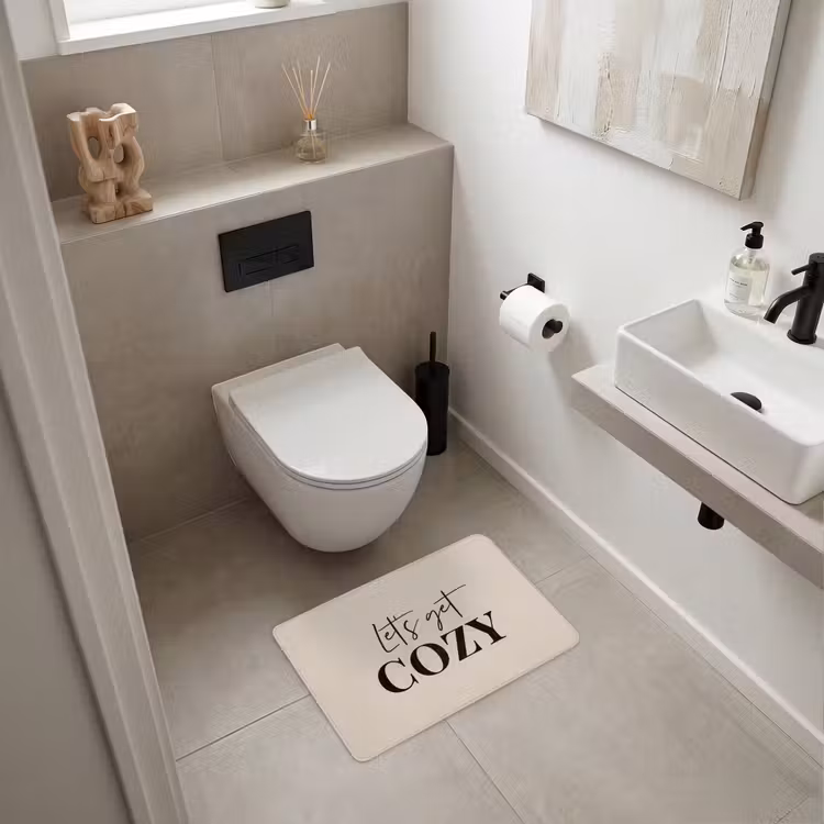 WC Vorleger - Beige - Winter - Zitat - Gemütlich — 6