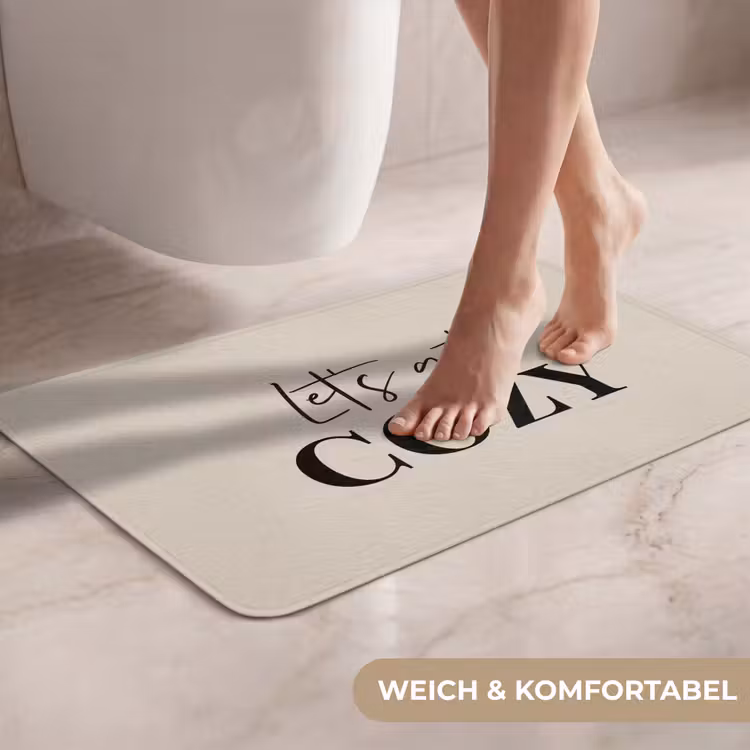 WC Vorleger - Beige - Winter - Zitat - Gemütlich — 7