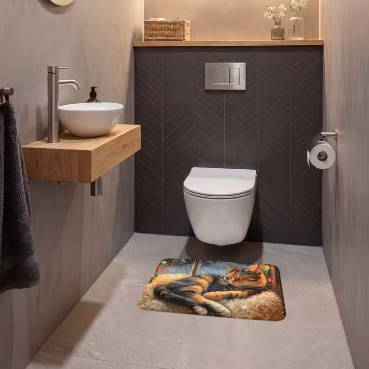 WC Vorleger - Katze - Weihnachten - Winter - Tier — 2