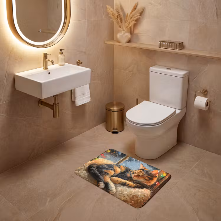 WC Vorleger - Katze - Weihnachten - Winter - Tier — 4