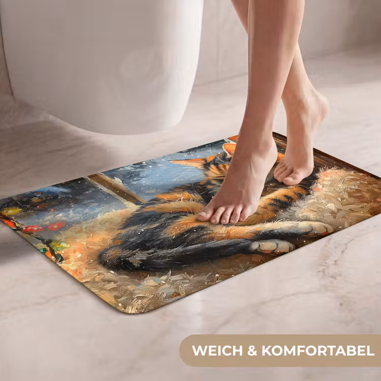 WC Vorleger - Katze - Weihnachten - Winter - Tier — 7
