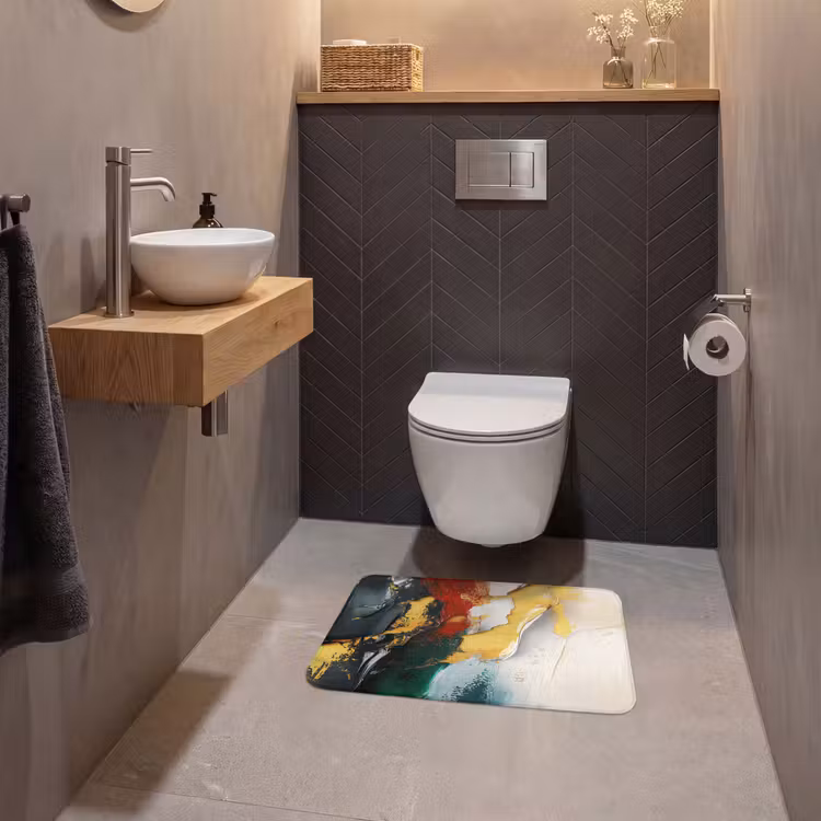WC Vorleger - Modern - Weihnachten - Abstrakt - Gold — 2