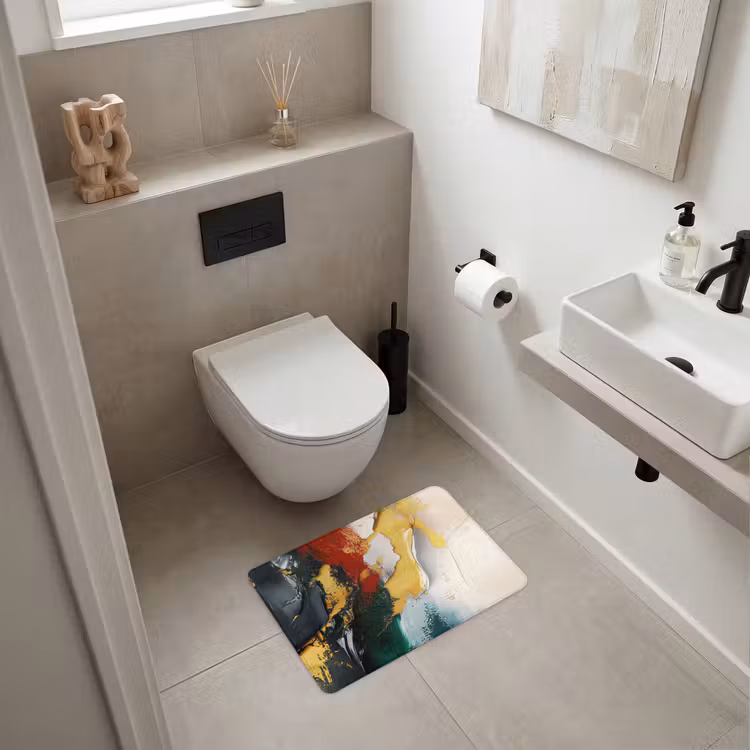 WC Vorleger - Modern - Weihnachten - Abstrakt - Gold — 6