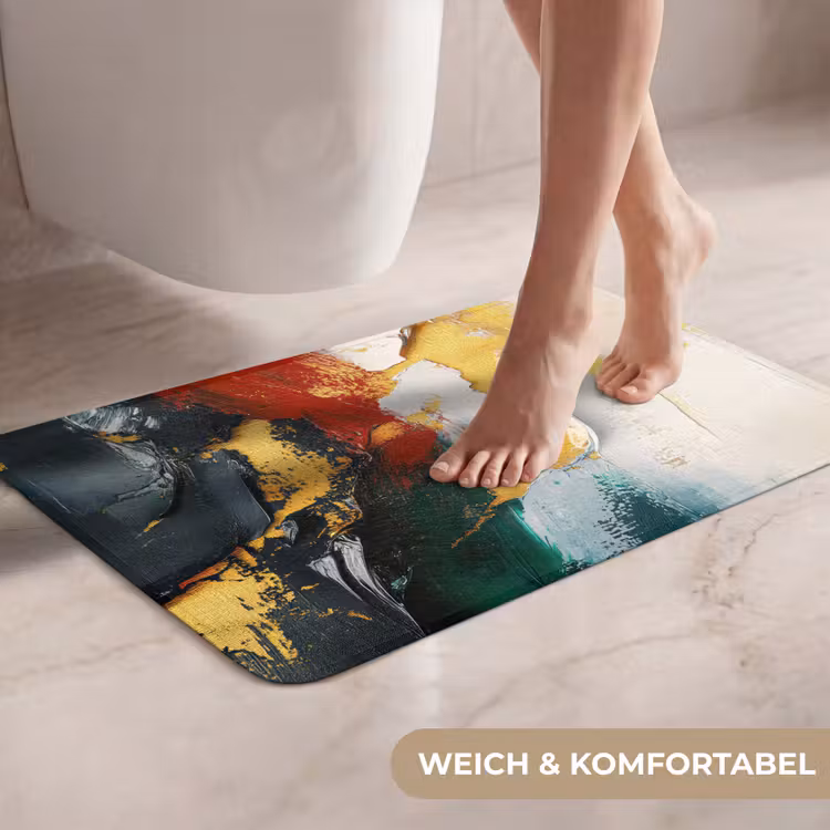 WC Vorleger - Modern - Weihnachten - Abstrakt - Gold — 7
