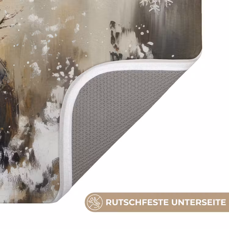 WC Vorleger - Schneemann - Winter - Schnee - Beige — 3