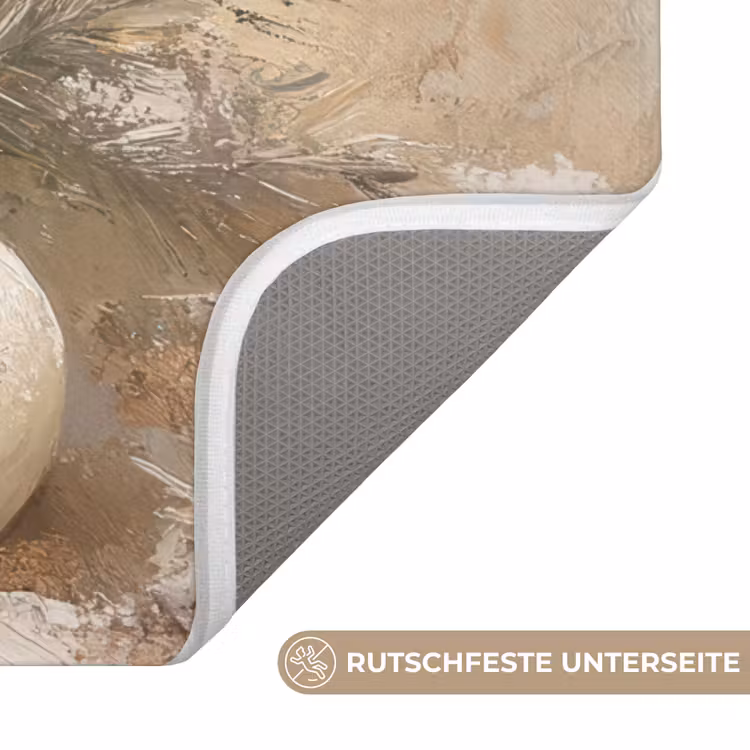 WC Vorleger - Weihnachten - Kugeln - Beige - Gold — 3
