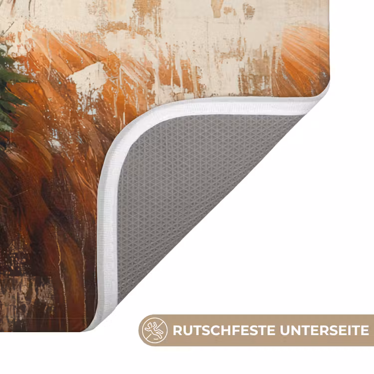 WC Vorleger - Weihnachten - Schottischer Highlander - Braun - Kranz — 3