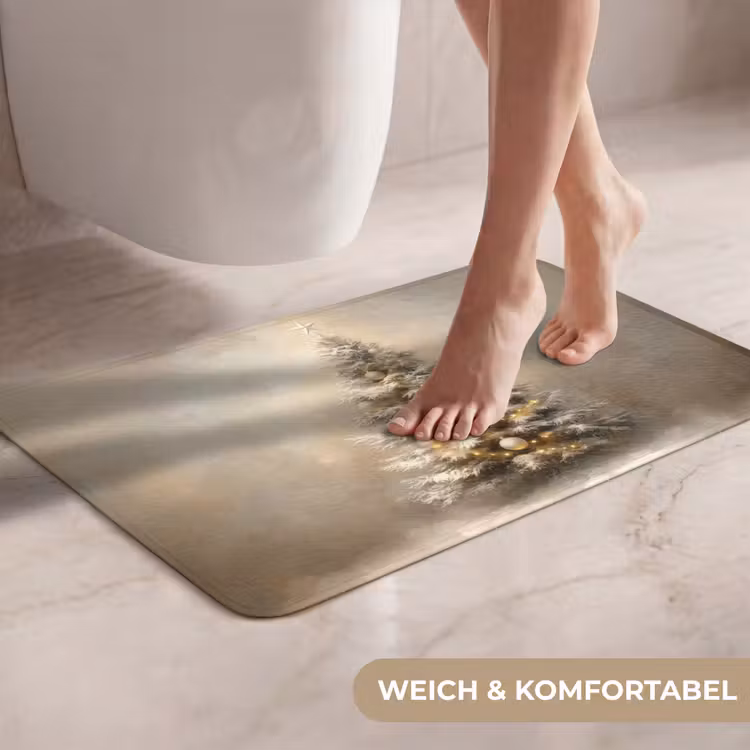 WC Vorleger - Weihnachten - Weihnachtsbaum - Schnee - Kunst — 7