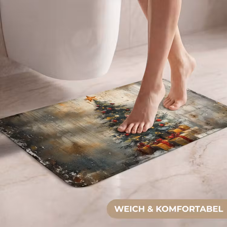 WC Vorleger - Weihnachtsbaum - Vintage - Weihnachten - Geschenk — 7