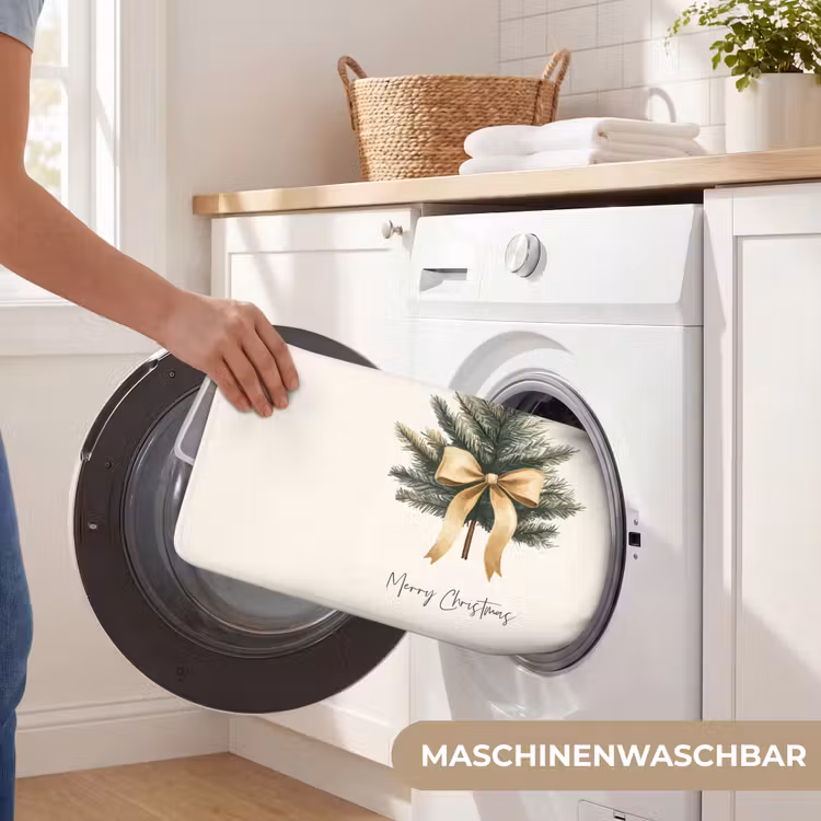 WC Vorleger - Weihnachtsbaum - Weihnachten - Frohe Weihnachten - Beige — 5