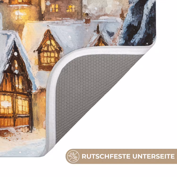 WC Vorleger - Weihnachtsdorf - Häuser - Schnee - Weihnachten — 3