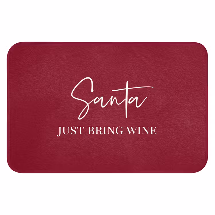 WC Vorleger - Weihnachtsmann - Wein - Rot - Weihnachten - Weihnachtsmann — 1