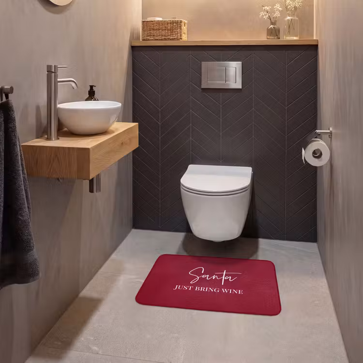 WC Vorleger - Weihnachtsmann - Wein - Rot - Weihnachten - Weihnachtsmann — 2