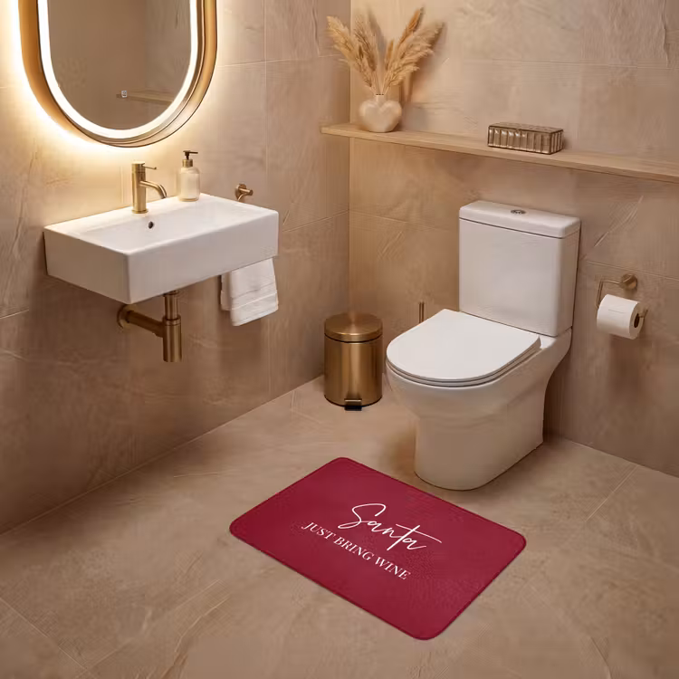 WC Vorleger - Weihnachtsmann - Wein - Rot - Weihnachten - Weihnachtsmann — 4
