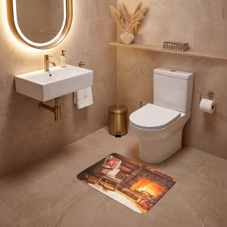 WC Vorleger - Winter - Weihnachten - Zuhause - Kamin — 4