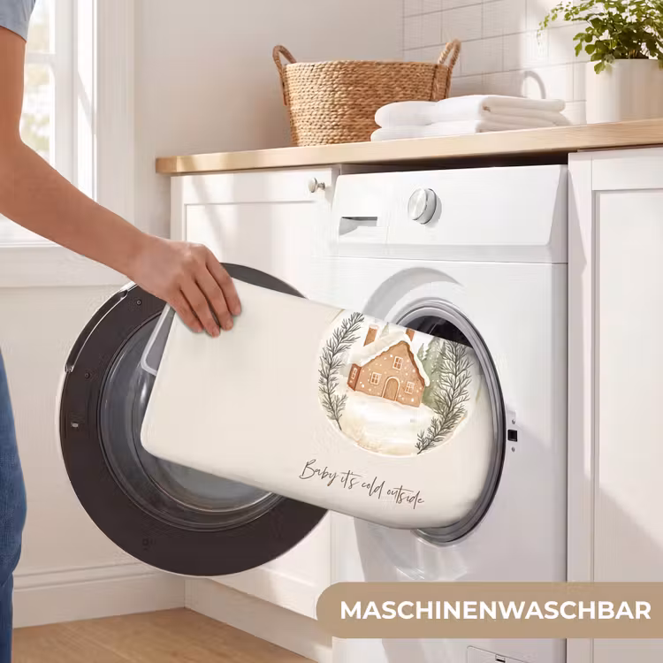 WC Vorleger - Zitat - Winter - Weihnachten - Beige - Weihnachtskugel — 5