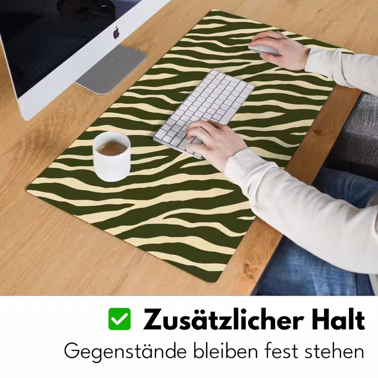 Schreibtischunterlage - Zebra - Muster - Grün — 3