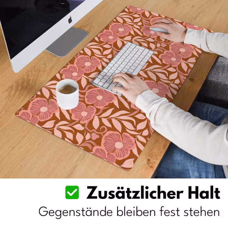 Schreibtischunterlage - Atmosphäre - Blumen - Rosa — 3